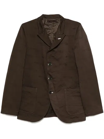 Comme Des Garçons Shirt Sakko Mit Jacquardmuster In Grün