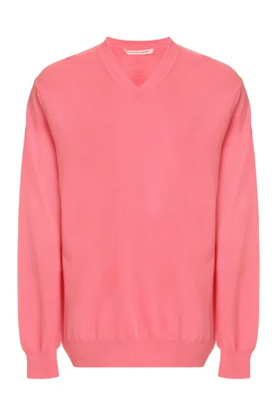 Comme Des Garçons Shirt Wool Pullover In Pink