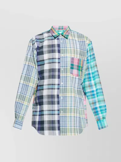 Comme Des Garçons Shirt Plaid Collar Button-down In Multi