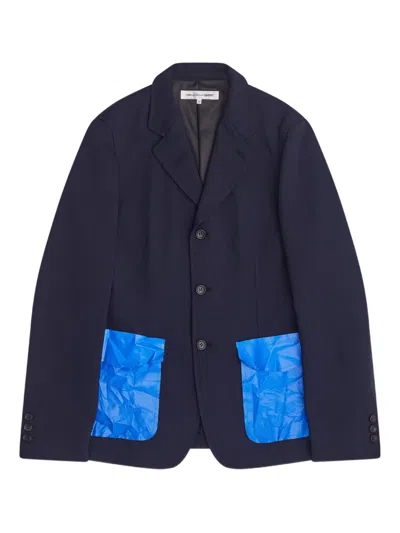 Comme Des Garçons Shirt Pocket Blazer In Blue