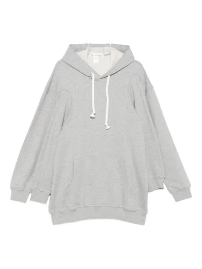 Comme Des Garçons Shirt Pocket Hooded Sweatshirt In Gray