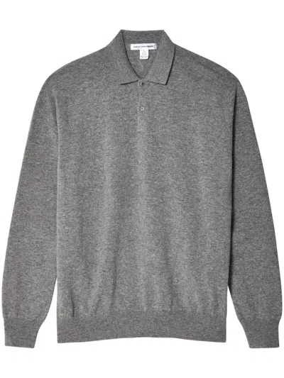 Comme Des Garçons Shirt Polo Sweater Sweater, Cardigans Gray In Grey