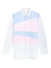 Comme Des Garçons Shirt Poplin Shirt In Blue
