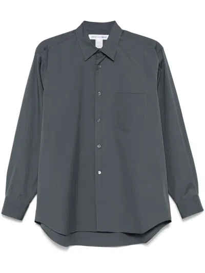 Comme Des Garçons Shirt Hemd Aus Popeline In Grau