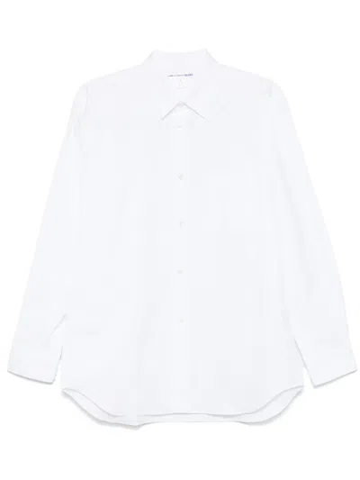 Comme Des Garçons Shirt Hemd Aus Popeline In Weiss