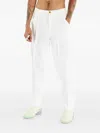 Comme Des Garçons Shirt Tapered-leg Cropped Trousers In White