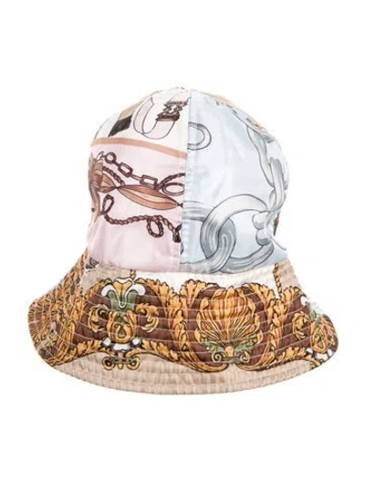 Pre-owned Comme Des Garçons Shirt Printed Bucket Hat  W/tags In Blue