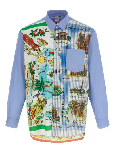 COMME DES GARÇONS SHIRT PRINTED COTTON SHIRT