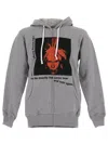 Comme Des Garçons Shirt Printed Zip Sweatshirt In Grey