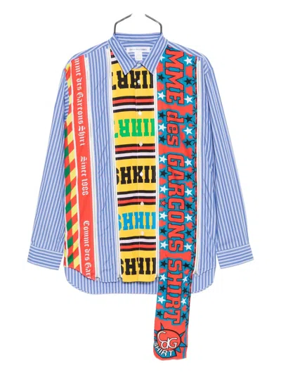Comme Des Garçons Shirt Printed Shirt In Blue