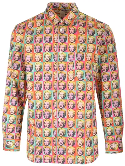 Comme Des Garçons Shirt Printed Shirt From Classic White In Multi