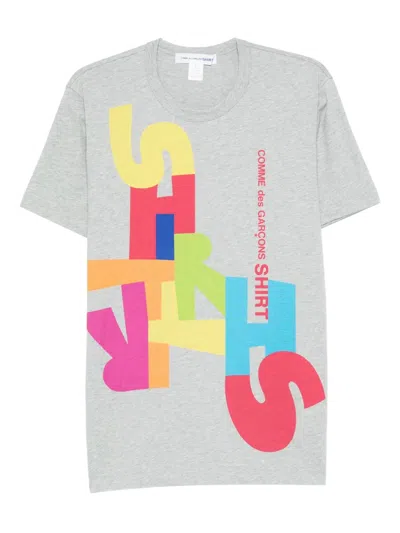 Comme Des Garçons Shirt Printed T-shirt In Gray