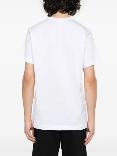 Comme Des Garçons Shirt Printed T-shirt Men White In Cotton