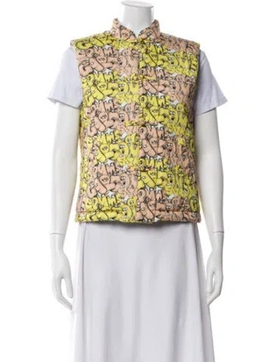 Pre-owned Comme Des Garçons Shirt Printed Vest In Yellow