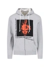 Comme Des Garçons Shirt Printed Zip Sweatshirt In Gray