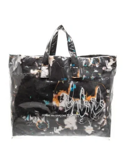 Pre-owned Comme Des Garçons Shirt Pvc Tote In Black