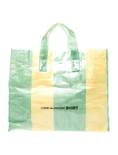 Pre-owned Comme Des Garçons Shirt Pvc Tote W/ Tags In Green