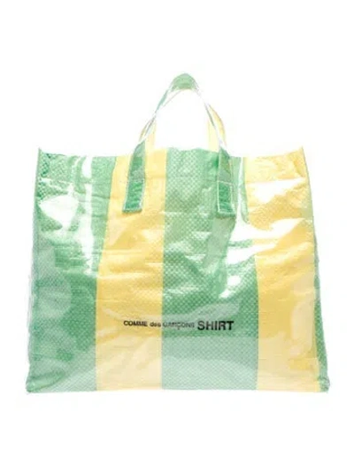 Pre-owned Comme Des Garçons Shirt Pvc Tote W/ Tags In Green