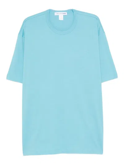 Comme Des Garçons Shirt Round-neck Short-sleeves T-shirt In Blue