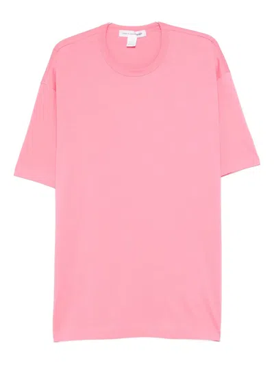 Comme Des Garçons Shirt Round-neck Short-sleeves T-shirt In Pink