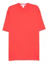 Comme Des Garçons Shirt Round-neck Short-sleeves T-shirt In Red