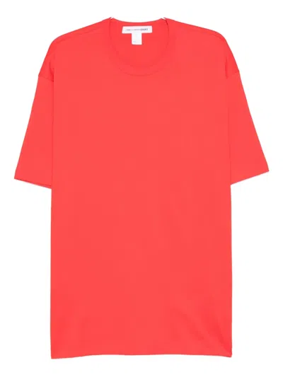 Comme Des Garçons Shirt Round-neck Short-sleeves T-shirt In Red