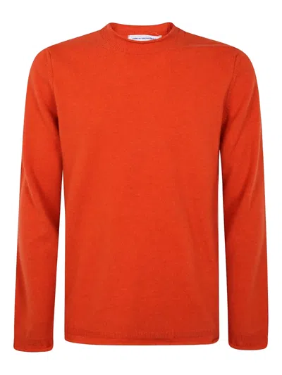 Comme Des Garçons Shirt Round-neck Wool Sweater In Red