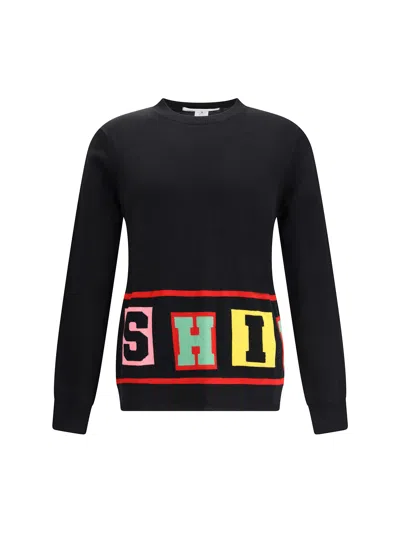 COMME DES GARÇONS SHIRT CREWNECK SWEATER WITH COLORFUL LETTERING