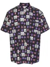 Comme Des Garçons Shirt Andy Warhol Printed Cotton Poplin Shirt