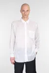 Comme Des Garçons Shirt Shirt In White Polyamide Polyester