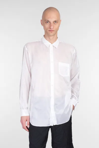 Comme Des Garçons Shirt Shirt In White Polyamide Polyester