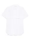 Comme Des Garçons Shirt Short-sleeve Cotton Shirt In White