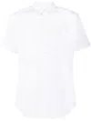 Comme Des Garçons Shirt Short-sleeve Cotton Shirt In White