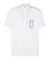 Comme Des Garçons Casual Shirt With Button-down Collar And Embroidered Detail