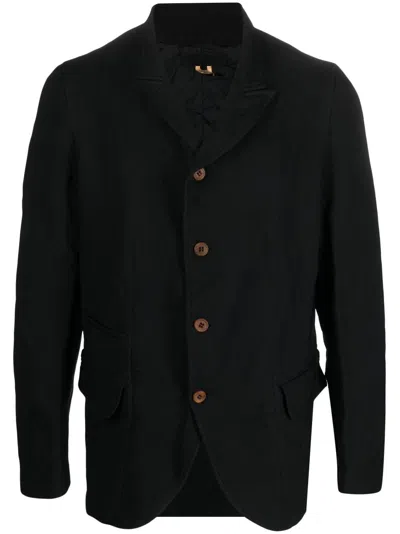 Comme Des Garçons Shirt Single-breasted Blazer Jacket In Black