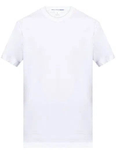 Comme Des Garçons Shirt Slogan-print T-shirt In White