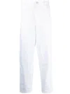 Comme Des Garçons Shirt Straight-leg Denim Trousers In Weiss