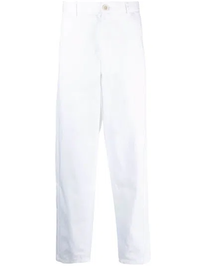 Comme Des Garçons Shirt Straight-leg Denim Trousers In Weiss