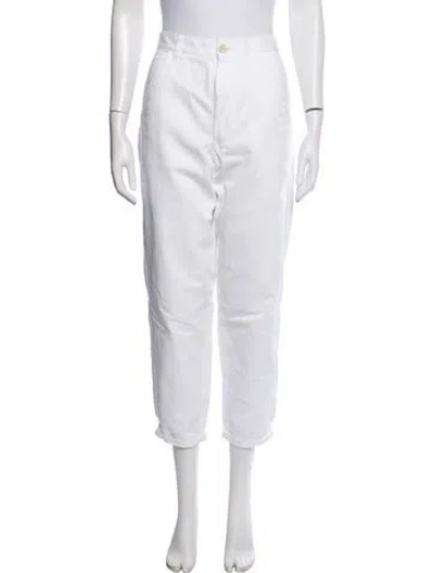 Pre-owned Comme Des Garçons Shirt Straight Leg Pants In White