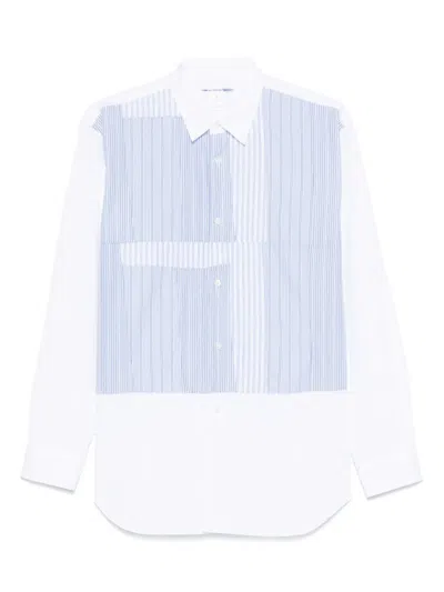 Comme Des Garçons Shirt Stripe-detailed Shirt In White