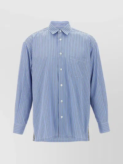 Comme Des Garçons Shirt Striped Collar Button-down