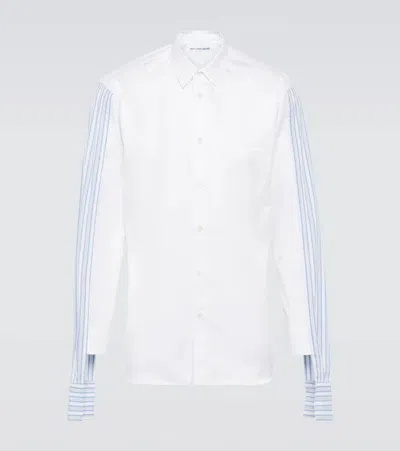 Comme Des Garçons Shirt Striped Cotton Poplin Shirt In Multicoloured