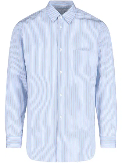 Comme Des Garçons Shirt Striped Long Sleeve Shirt In Multi
