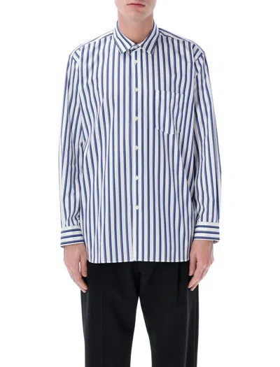 Comme Des Garçons Shirt Striped Cotton Shirt In Multi