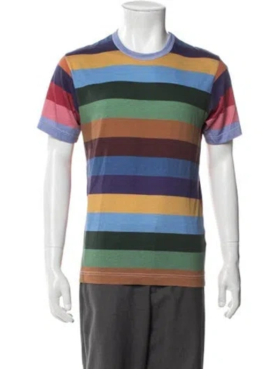 Pre-owned Comme Des Garçons Shirt Striped Crew Neck T-shirt In Multi