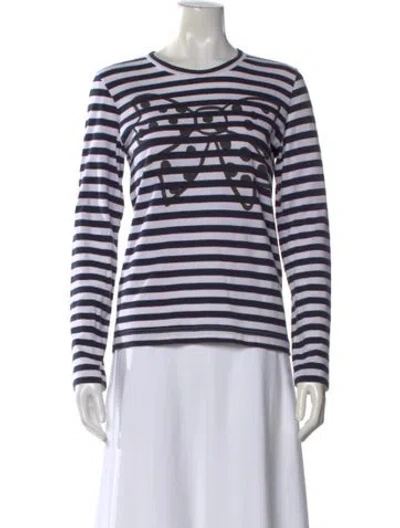 Pre-owned Comme Des Garçons Shirt Striped Crew Neck T-shirt In Multi