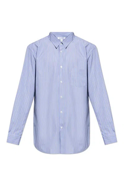 Comme Des Garçons Shirt Striped Buttoned Shirt In Multi