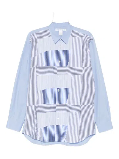 Comme Des Garçons Shirt Striped Long-sleeve Shirt In Multi