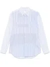 Comme Des Garçons Shirt Striped Shirt In Blau