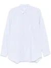 Comme Des Garçons Shirt Gestreiftes Hemd In Blau